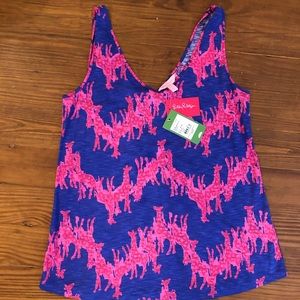 Lilly Pulitzer GiGi top Iris Blue